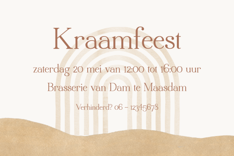 Kraamborrelkaartje unisex in jungle thema