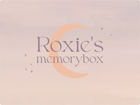 Memory box met naam, maan en sterren