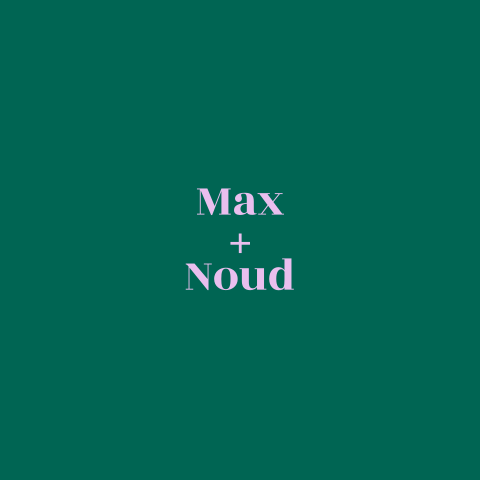 Minimalistische trouwkaart colourblocking