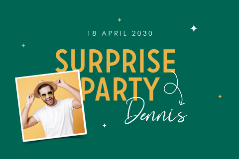 Uitnodiging surprise party verjaardag 25 jaar