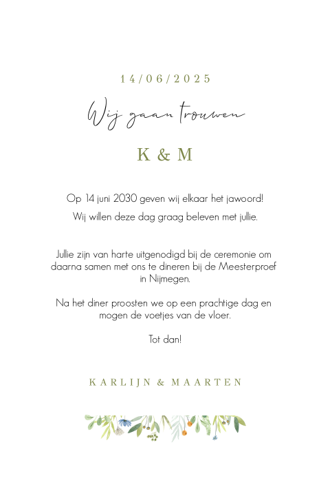 Kaart binnenkant
