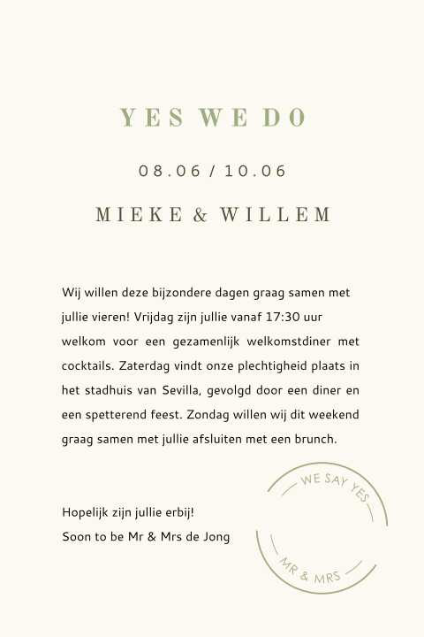 Kaart binnenkant