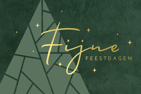 Zakelijke kerstkaart met grafische kerstboom