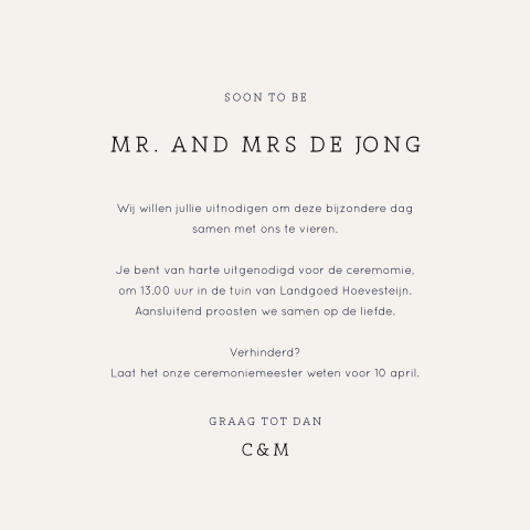 Kaart binnenkant