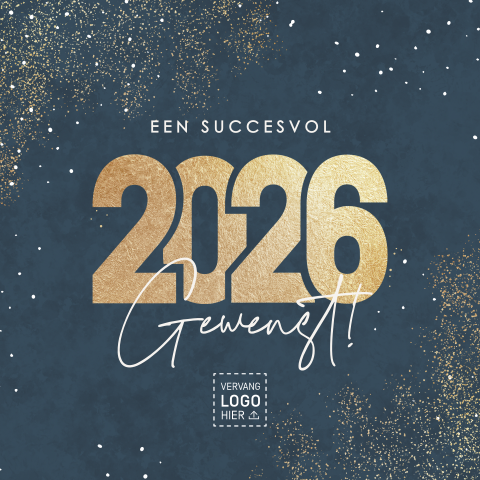Stijlvolle zakelijke nieuwjaarskaart