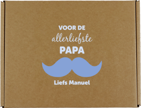 Cadeaudoos met tekst voor vaderdag