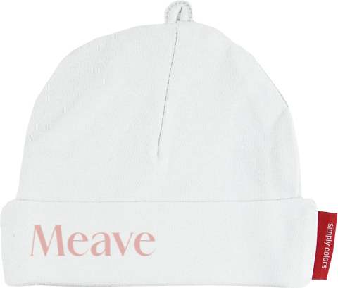 Babymutsje maken kraamcadeau met naam