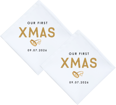 Gepersonaliseerde servet kerst