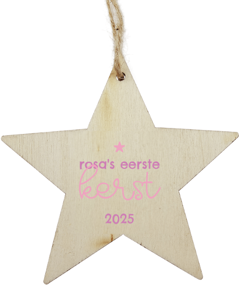 Milestone baby gepersonaliseerde kersthanger
