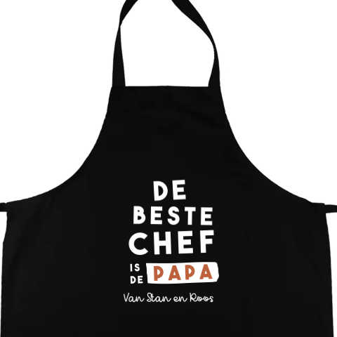 Kookschort vaderdag met tekstje in leuk lettertype