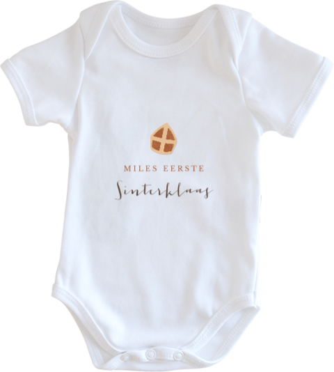 Mijlpaal rompertje baby eerste Sinterklaas