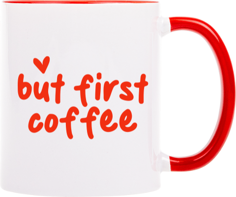 Mok But first coffee aanpasbaar