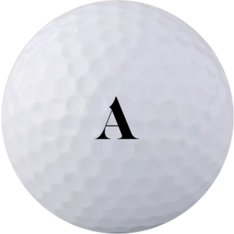Golfbalset met initiaal