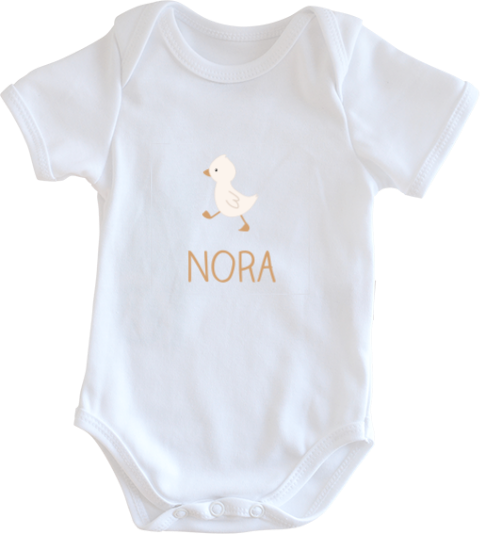 Kraamcadeau rompertje met baby eendje