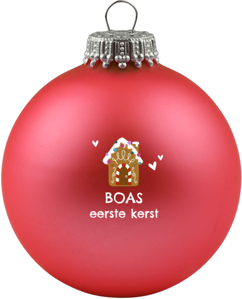 Mijlpalen baby kerstbal bedrukken eerste Kerst