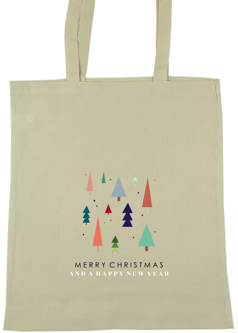 Totebag kerstbomen