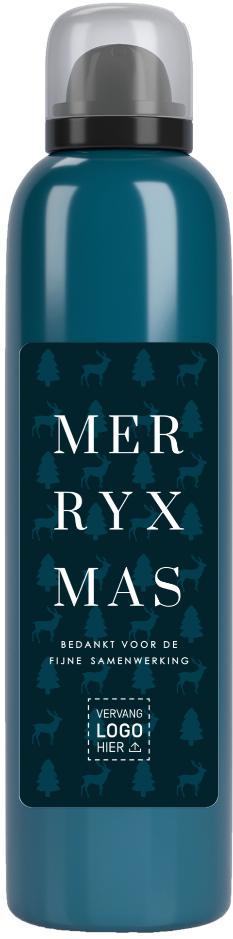 Relatiegeschenk kerst doucheschuim met logo