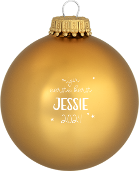 Baby milestone kerstbal eerste kerst