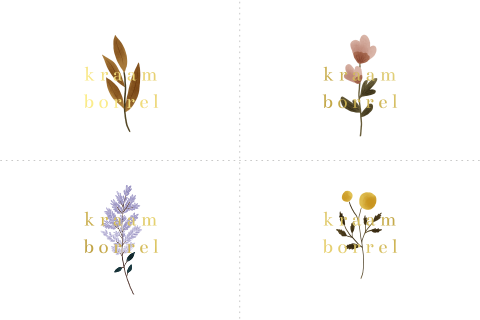 Liggend DIY kraamfeest kaartje met bloemen en goudfolie