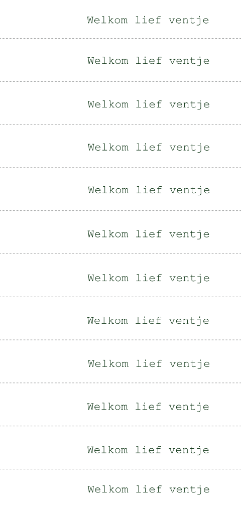 DIY-label met donkergroene veldbloemen op de achterkant