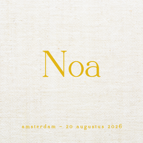 Raamsticker met een linnen-look achtergrond