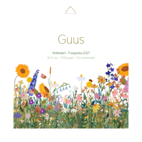 Tegeltje met bloemen weelde en kleine dieren