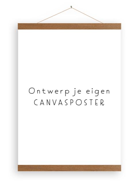 Een blanco staande canvasposter van 30 x 40 cm om zelf te maken