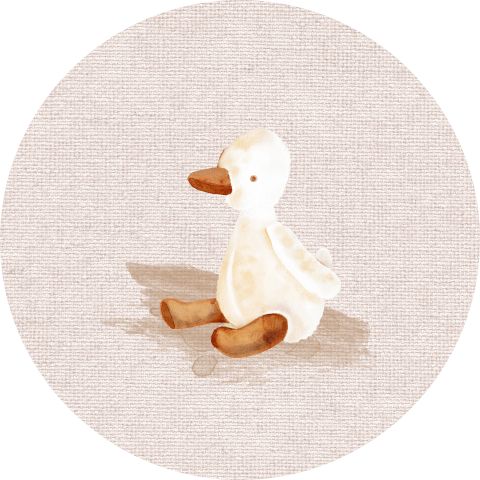 Sluitsticker zegel stans hart eendje