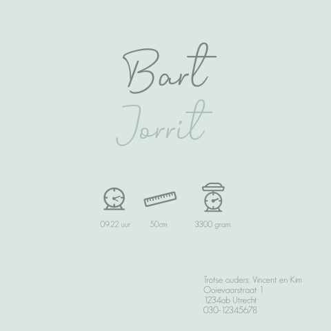 Kaart binnenkant