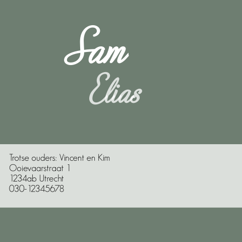 Kaart binnenkant