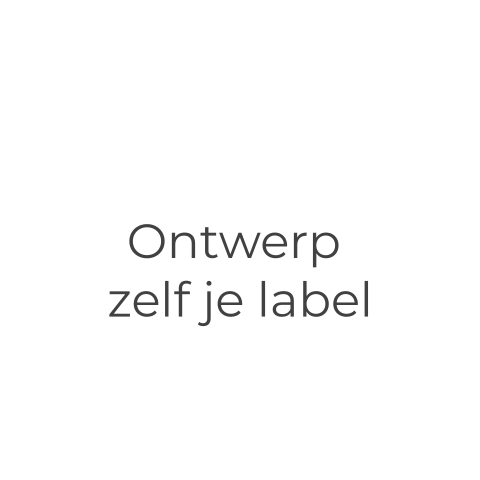 Vierkant labeltje met stansgaatje