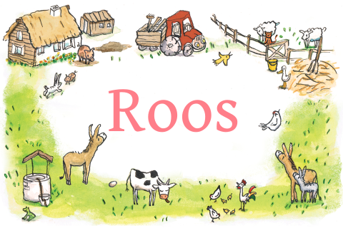 Geboortekaartje meisje met boerderijdieren