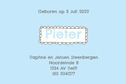 Kaart binnenkant