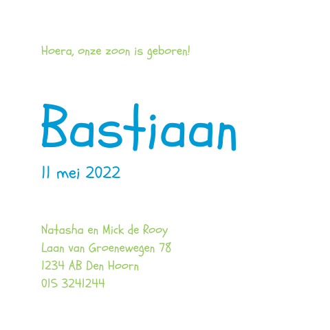 Kaart binnenkant