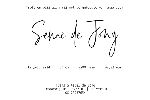 Kaart binnenkant