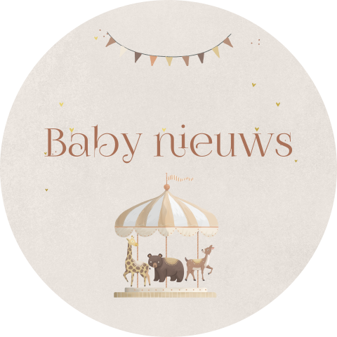 Lichtgrijze sluitsticker met draaimolen