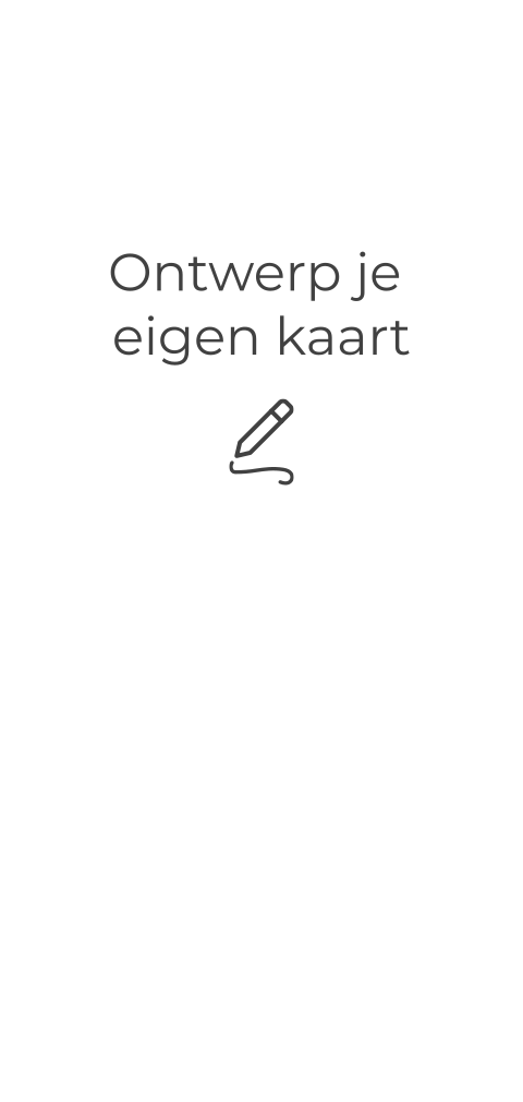 Enkel staand geboortekaartje