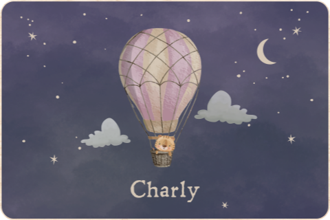 Memorybox winterliefde met luchtballon en tijgertje