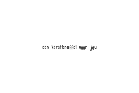 Kerstkaart 'een kerstknuffel voor jou'