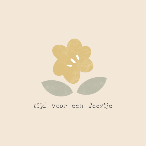 Uitnodiging jubileum huwelijk bloemen