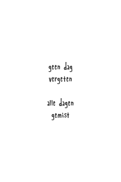 Wenskaart condoleance zwart wit tekst