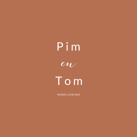 Geboortekaartje Pim en Tom