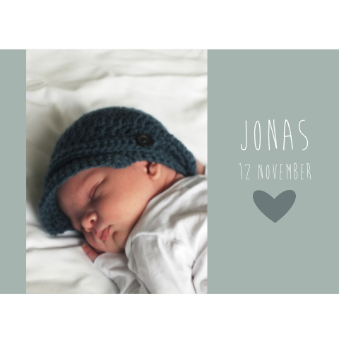 Geboortekaartje jonas