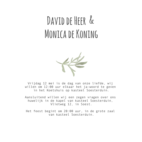 Kaart binnenkant