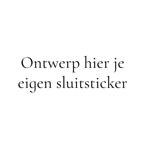Sluitzegel blanco