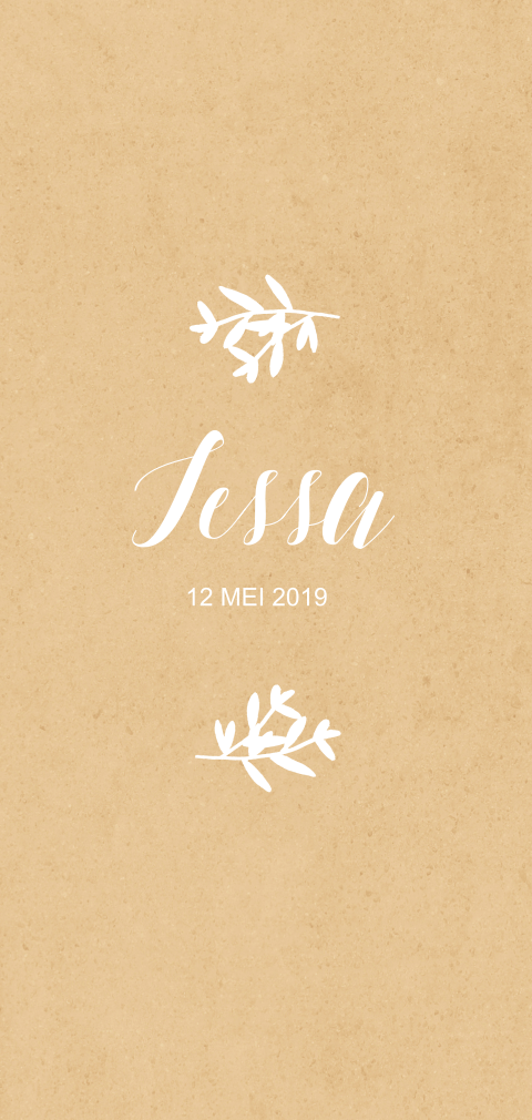 Geboortekaartje Tessa