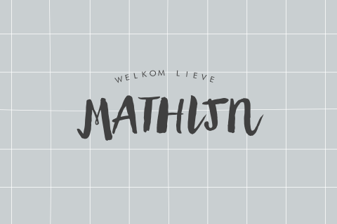Geboortekaartje Mathijn