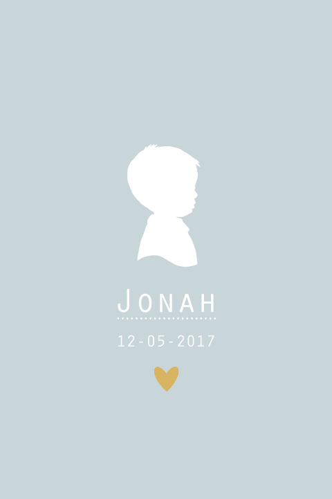 Geboortekaartje Jonah Marijn