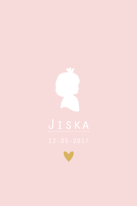 Geboortekaartje Jiska Maria
