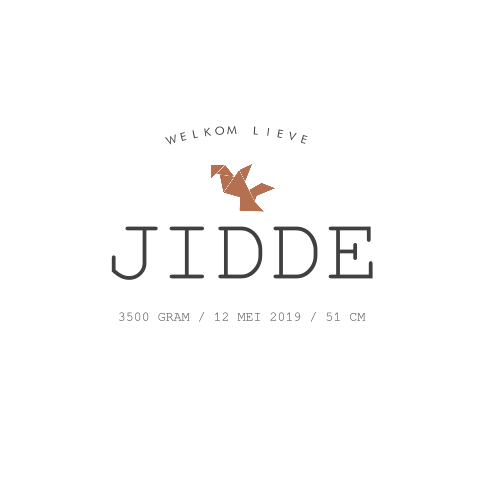 Geboortekaartje Jidde